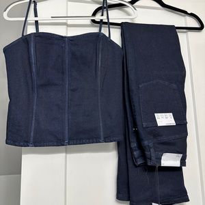 Weworewhat denim set